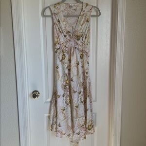 Y2K Diane Vonfurstenberg Silk Fairy Print Dress